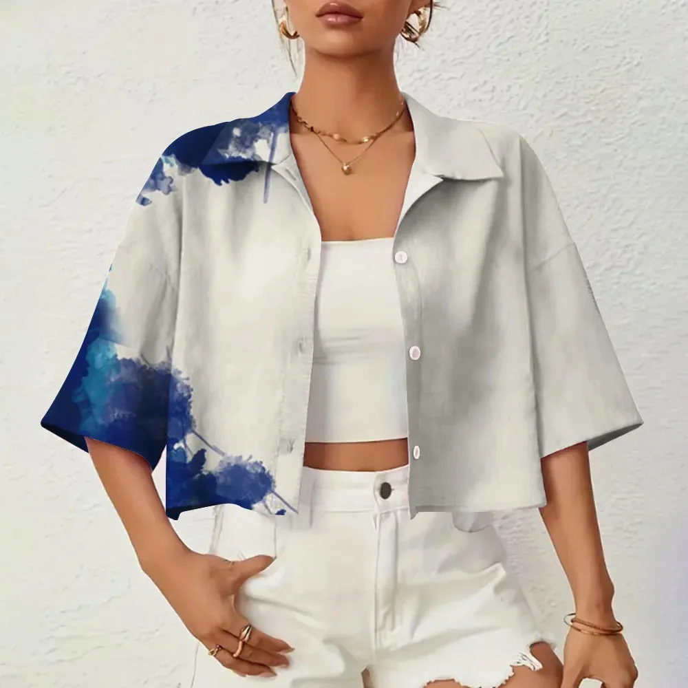 Marielle - Elegant 3D Printed Summer Shirt for Women