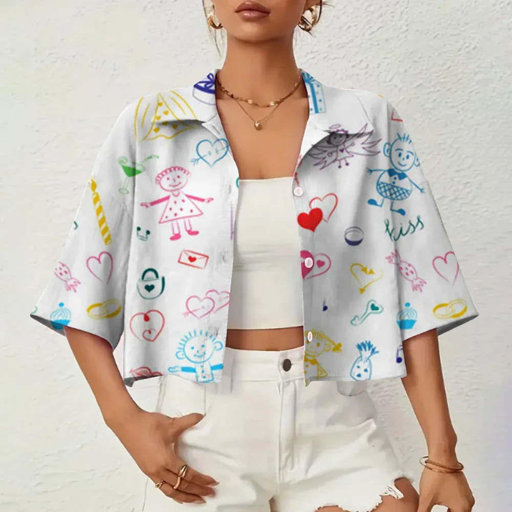 Marielle - Elegant 3D Printed Summer Shirt for Women