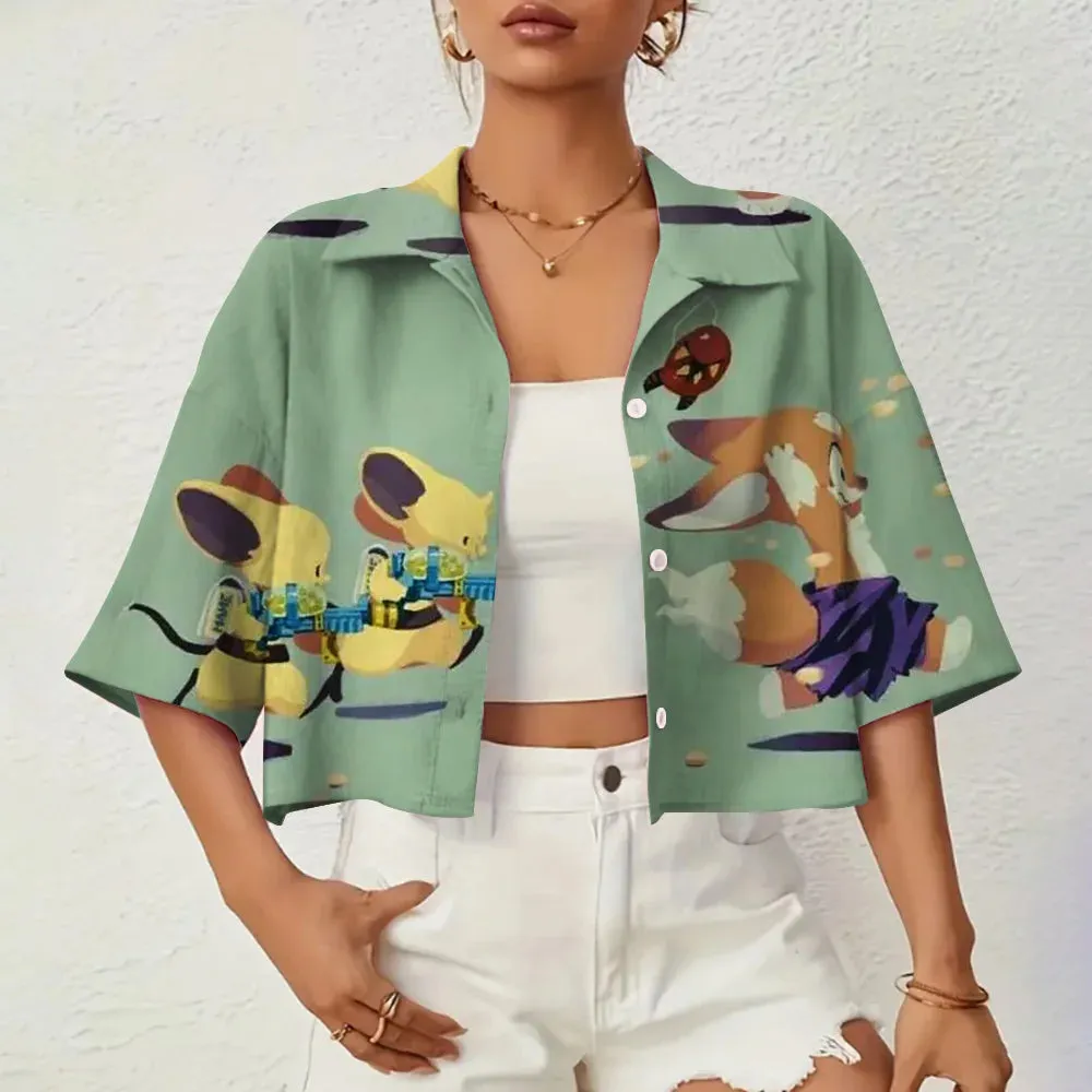 Marielle - Elegant 3D Printed Summer Shirt for Women