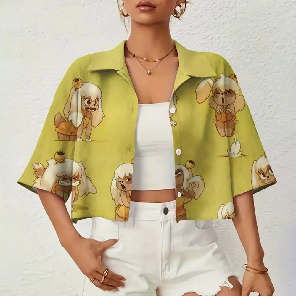 Marielle - Elegant 3D Printed Summer Shirt for Women