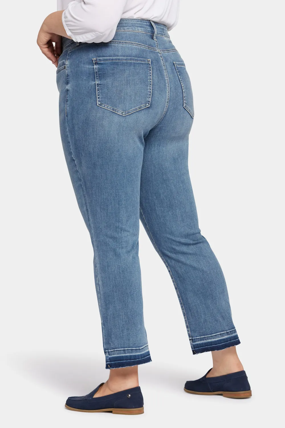 Marilyn Straight Ankle Jeans In Petite Plus Size - Fantasy