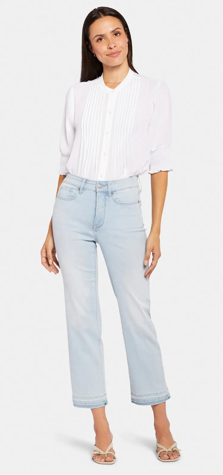 Marilyn Straight Ankle Jeans Light Blue Cool Embrace® Denim | Brightside