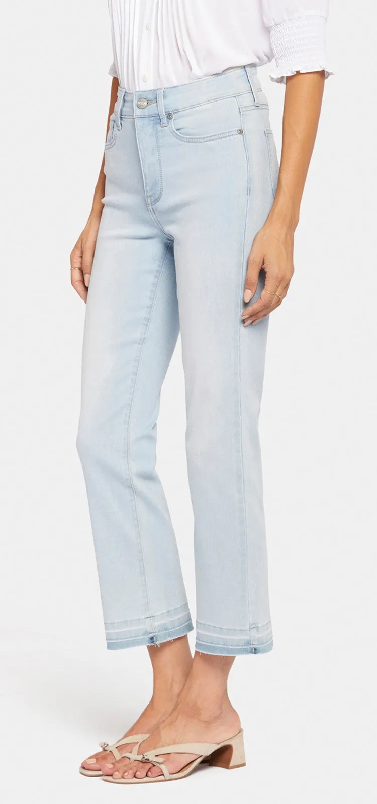 Marilyn Straight Ankle Jeans Light Blue Cool Embrace® Denim | Brightside