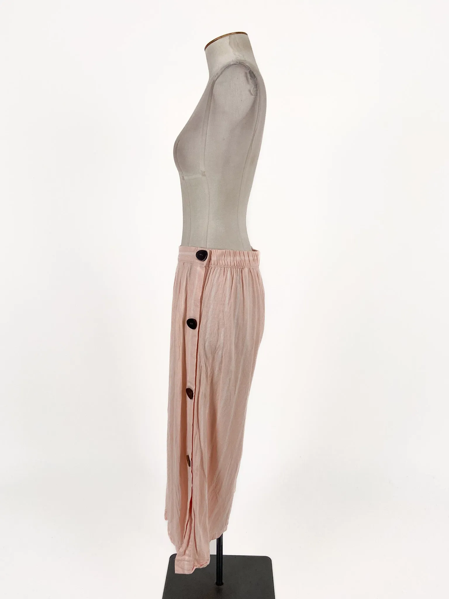 Marks & Spencer | Pink Cropped Wide leg Pants | Size 10