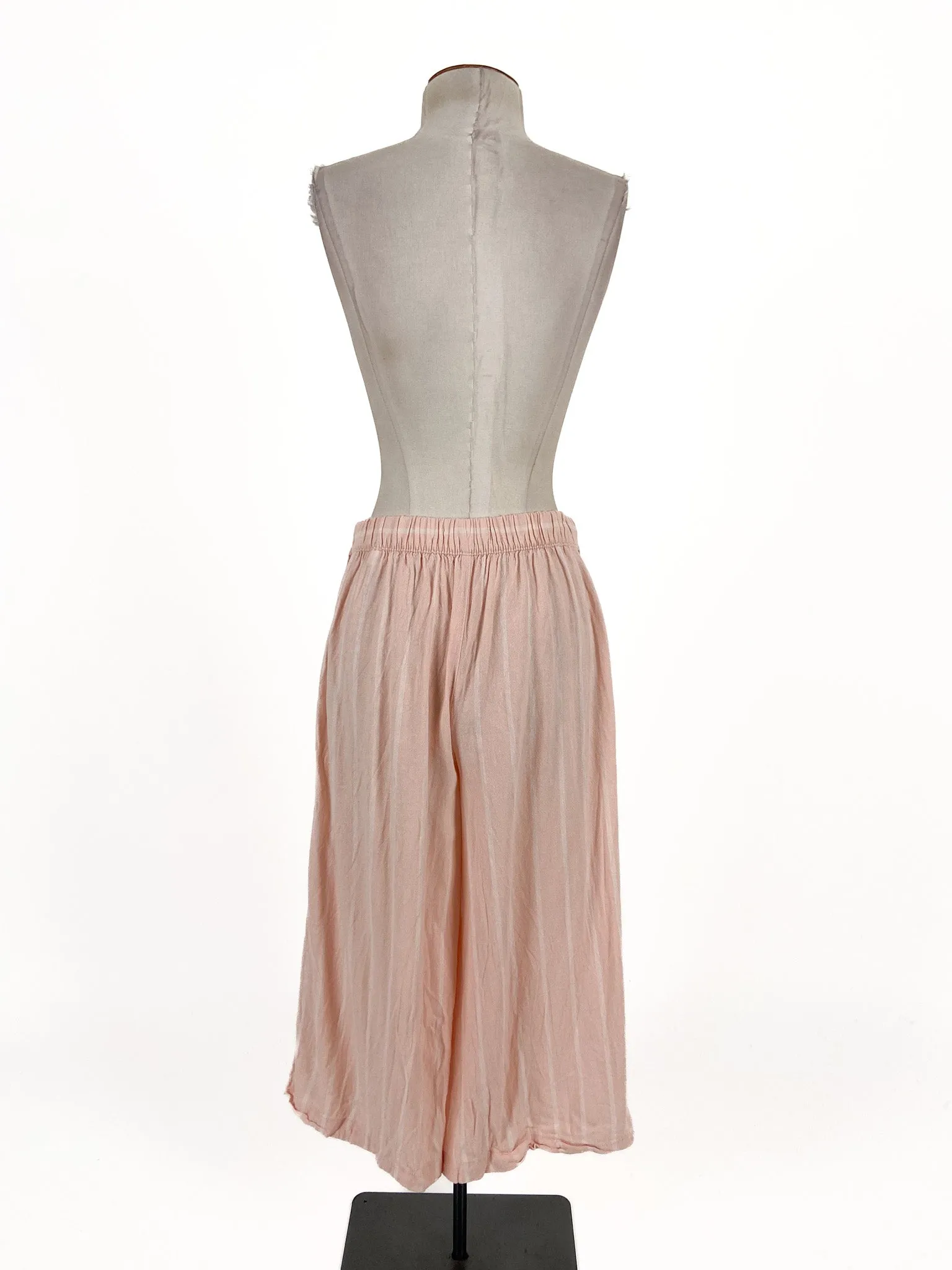 Marks & Spencer | Pink Cropped Wide leg Pants | Size 10