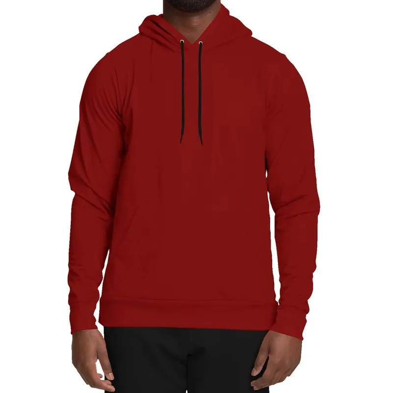 Maroon Hoodie | Unisex | with PLUS sizes | Medium Dark Pure Red | C0M100Y100K60