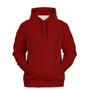 Maroon Hoodie | Unisex | with PLUS sizes | Medium Dark Pure Red | C0M100Y100K60