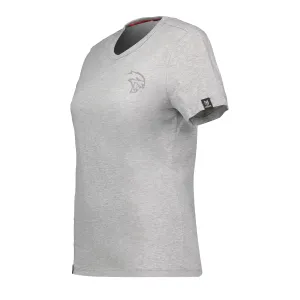 Marwin Sports Dodge Hellcat 3D Women's Cotton Crew Neck Tee - Melange Grey