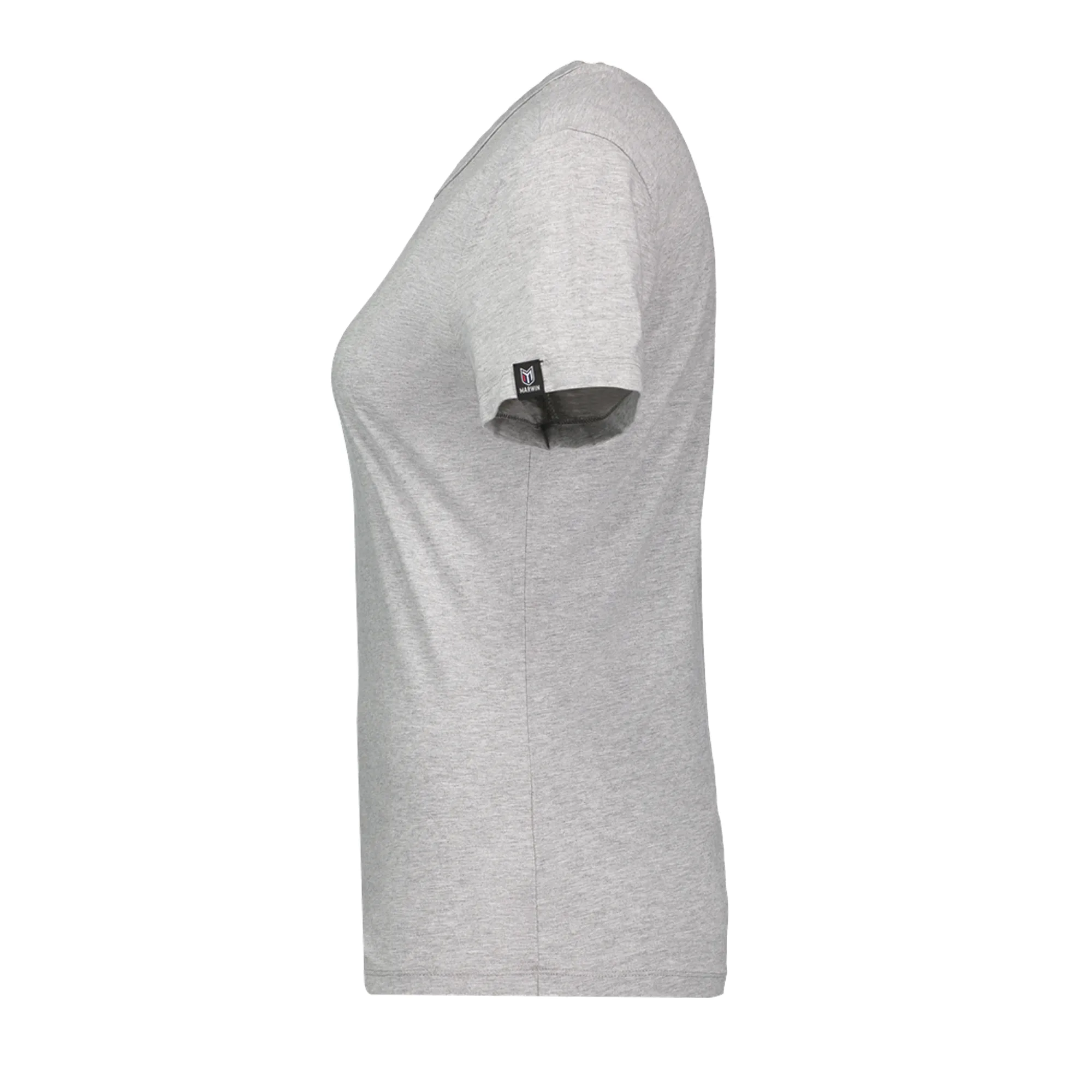 Marwin Sports Dodge Hellcat 3D Women's Cotton Crew Neck Tee - Melange Grey