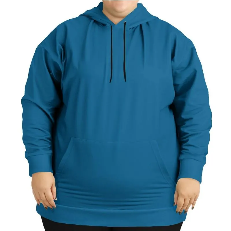 Medium Cyan Hoodie | Unisex | with PLUS sizes | C100M25Y0K45