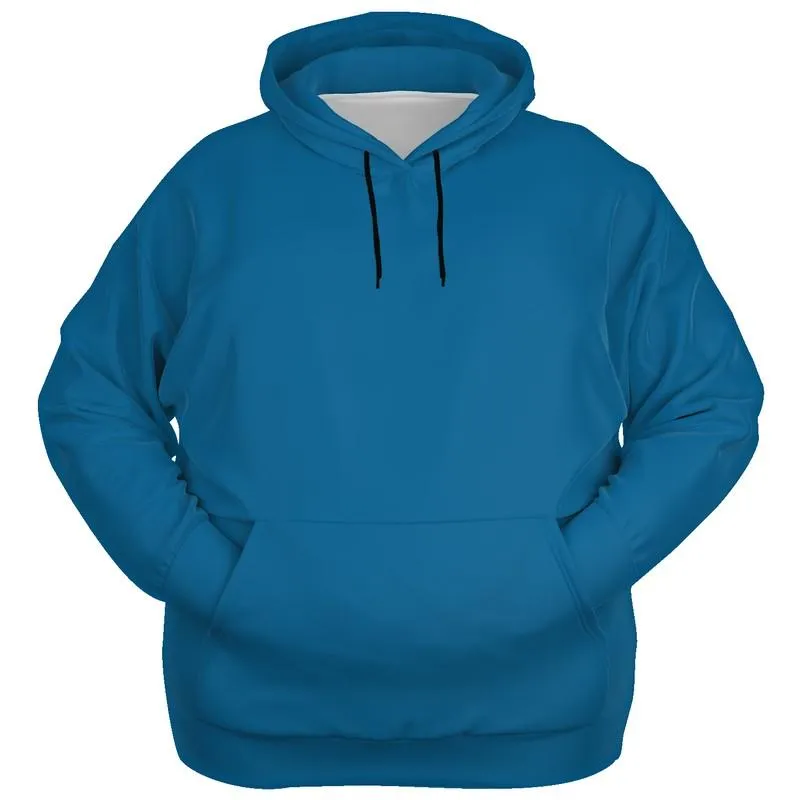 Medium Cyan Hoodie | Unisex | with PLUS sizes | C100M25Y0K45