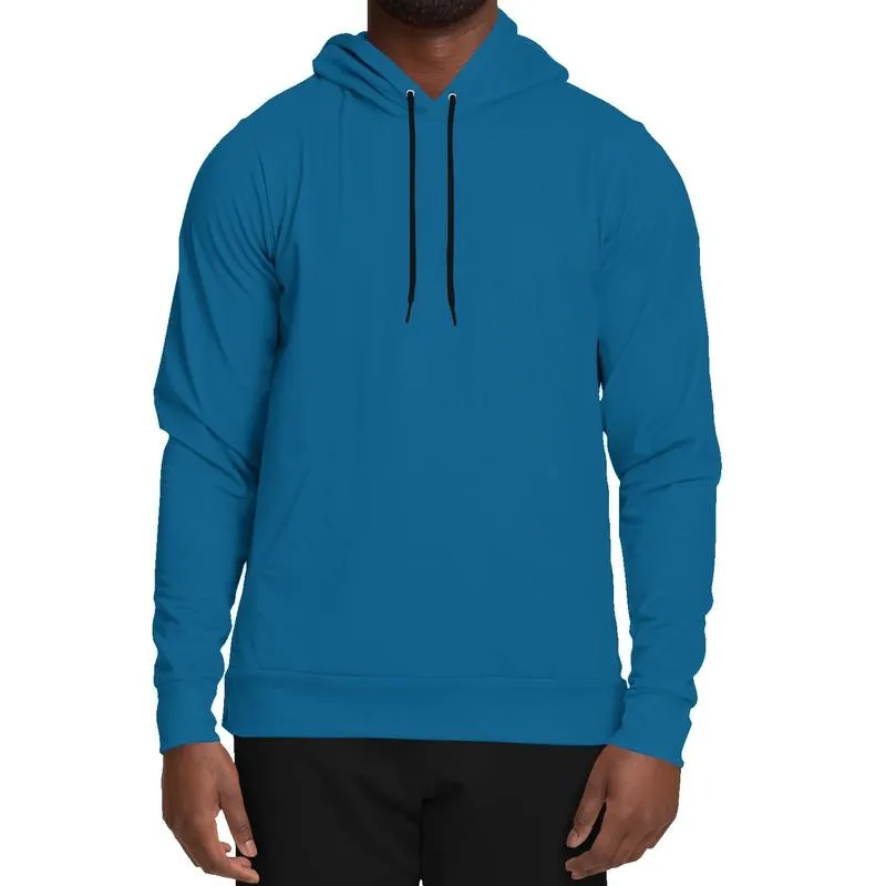 Medium Cyan Hoodie | Unisex | with PLUS sizes | C100M25Y0K45