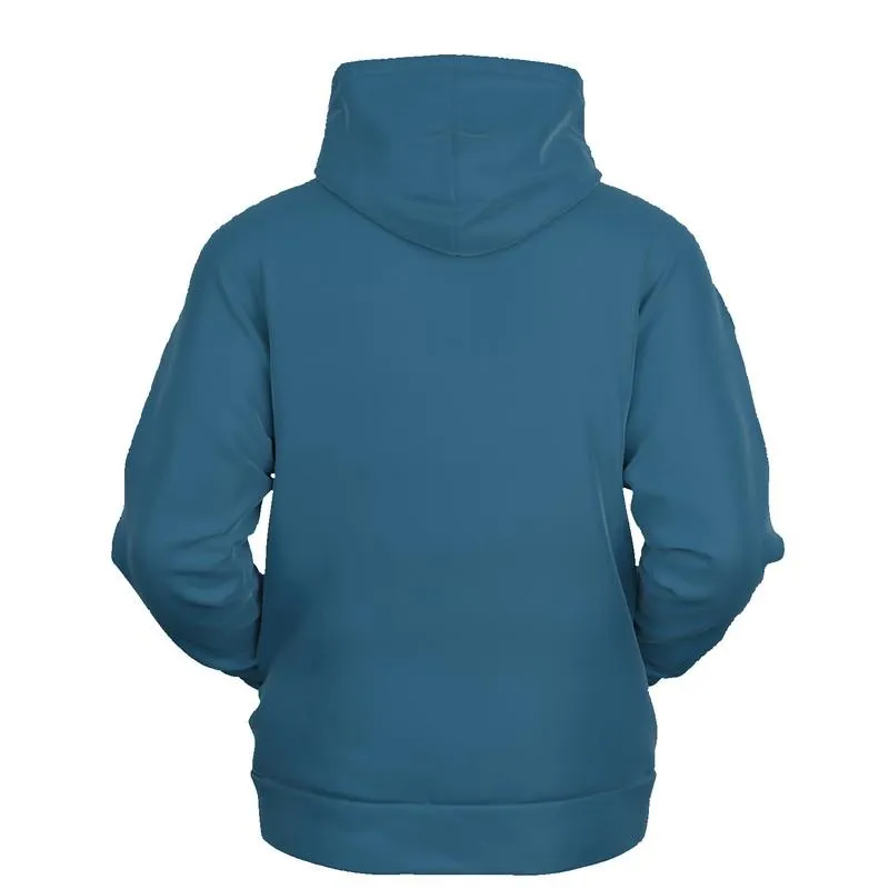 Medium Dark Muted Cyan Hoodie | Unisex | with PLUS sizes | C60M15Y0K60