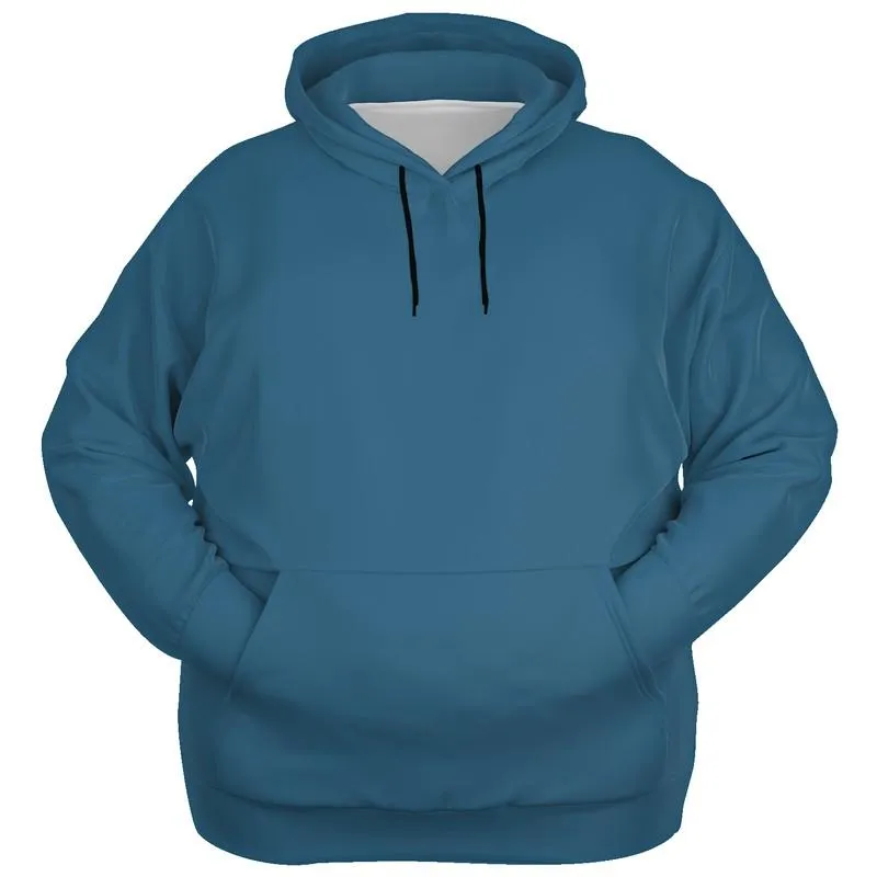 Medium Dark Muted Cyan Hoodie | Unisex | with PLUS sizes | C60M15Y0K60