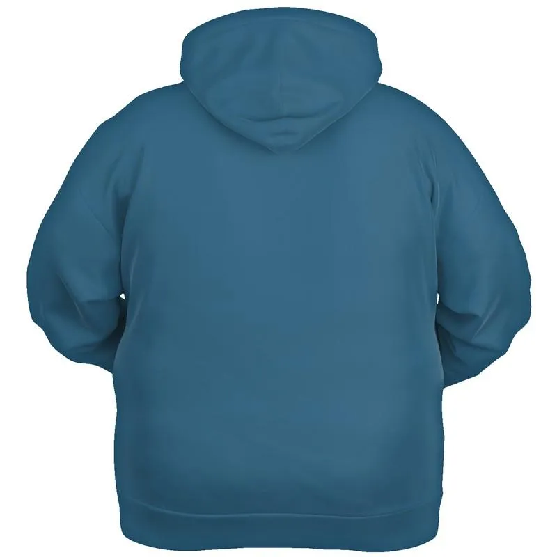 Medium Dark Muted Cyan Hoodie | Unisex | with PLUS sizes | C60M15Y0K60