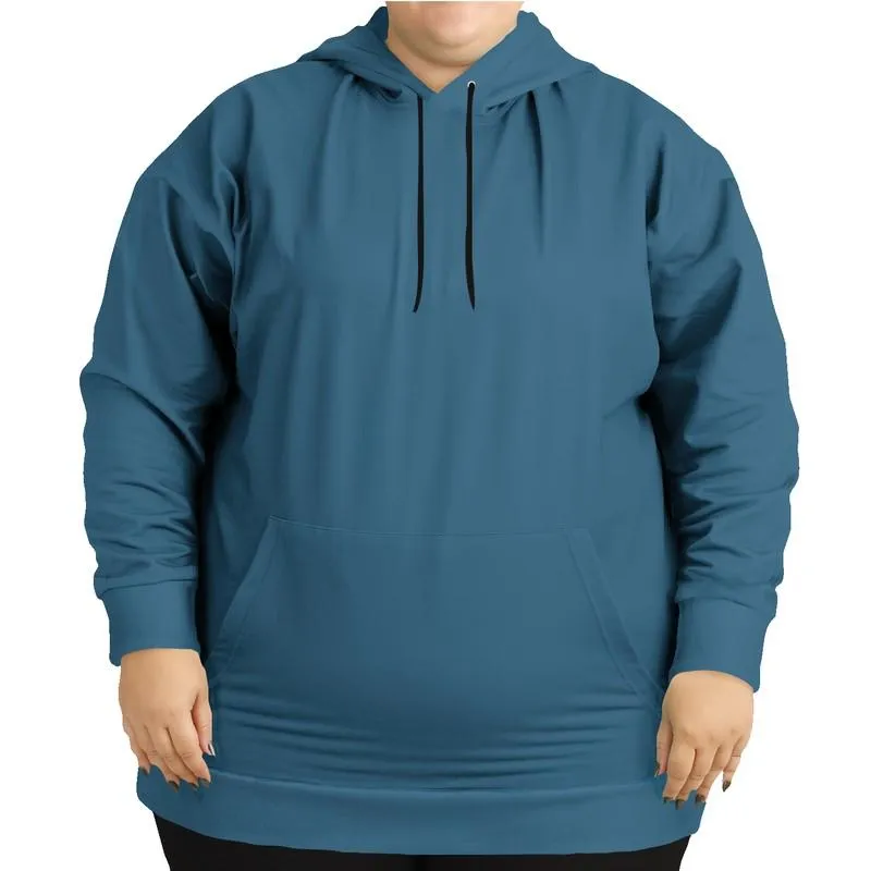 Medium Dark Muted Cyan Hoodie | Unisex | with PLUS sizes | C60M15Y0K60