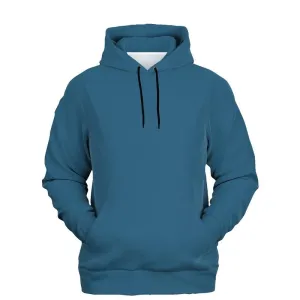 Medium Dark Muted Cyan Hoodie | Unisex | with PLUS sizes | C60M15Y0K60