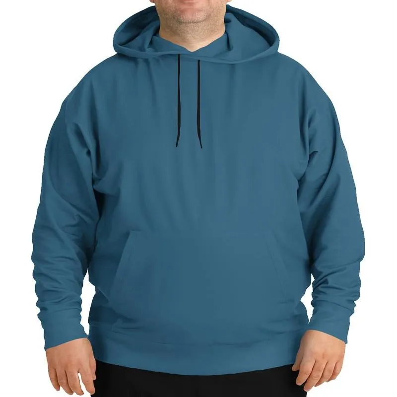 Medium Dark Muted Cyan Hoodie | Unisex | with PLUS sizes | C60M15Y0K60