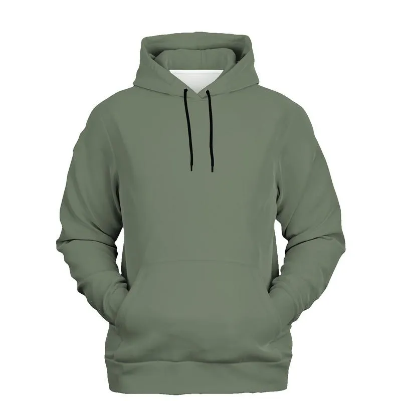Medium Dark Warm Green Hoodie | Unisex | with PLUS sizes | Medium Dark Pale Pastel Warm Green | C15M0Y30K60