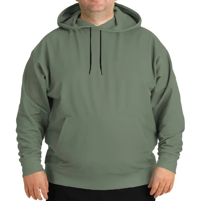 Medium Dark Warm Green Hoodie | Unisex | with PLUS sizes | Medium Dark Pale Pastel Warm Green | C15M0Y30K60