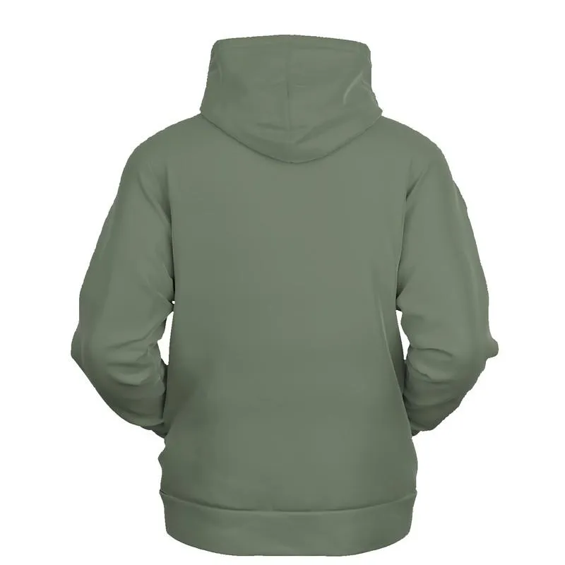 Medium Dark Warm Green Hoodie | Unisex | with PLUS sizes | Medium Dark Pale Pastel Warm Green | C15M0Y30K60