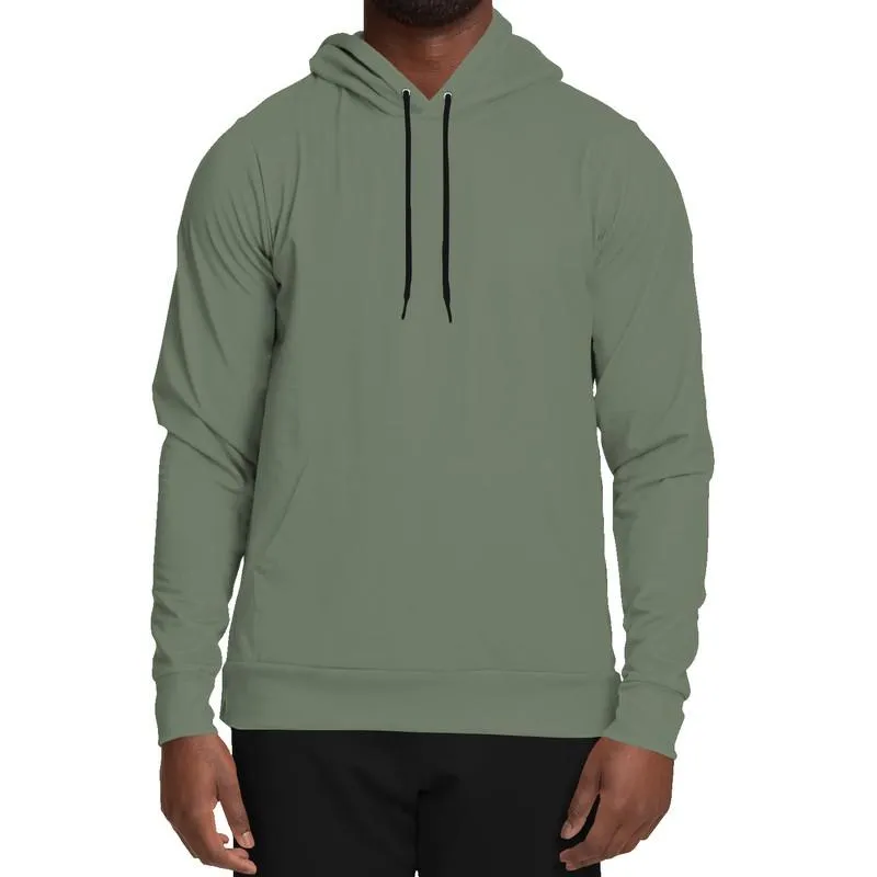 Medium Dark Warm Green Hoodie | Unisex | with PLUS sizes | Medium Dark Pale Pastel Warm Green | C15M0Y30K60