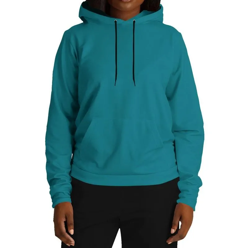 Medium Midtone Cyan Hoodie | Unisex | with PLUS sizes | C80M0Y20K45