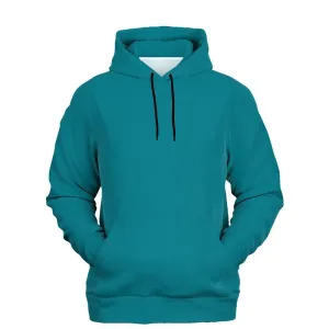 Medium Midtone Cyan Hoodie | Unisex | with PLUS sizes | C80M0Y20K45