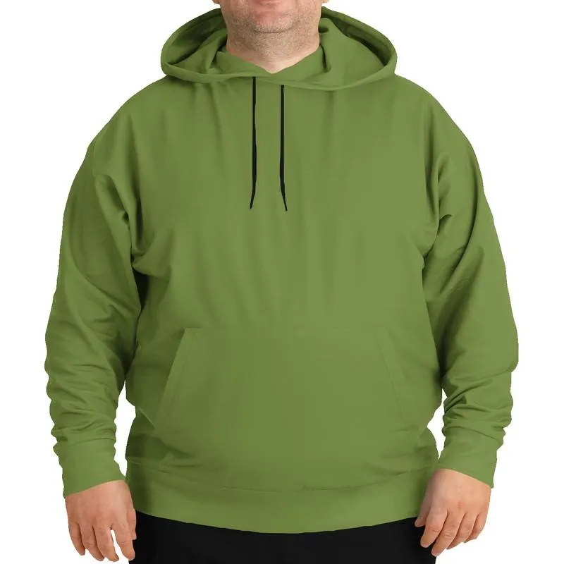 Medium Midtone Warm Green Hoodie | Unisex | with PLUS sizes | C30M0Y80K45