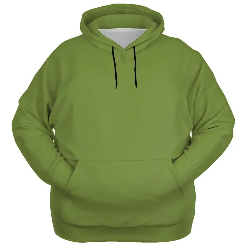 Medium Midtone Warm Green Hoodie | Unisex | with PLUS sizes | C30M0Y80K45