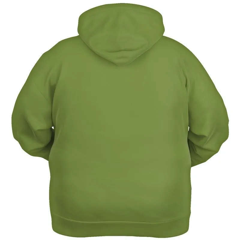 Medium Midtone Warm Green Hoodie | Unisex | with PLUS sizes | C30M0Y80K45