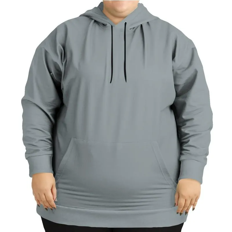 Medium Muted Blue-Green Gray Hoodie | Unisex | with PLUS sizes | C10M0Y5K45