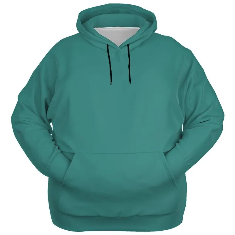Medium Muted Blue-Green Hoodie | Unisex | with PLUS sizes | C60M0Y30K45