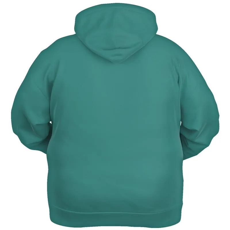 Medium Muted Blue-Green Hoodie | Unisex | with PLUS sizes | C60M0Y30K45