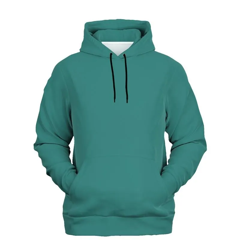 Medium Muted Blue-Green Hoodie | Unisex | with PLUS sizes | C60M0Y30K45