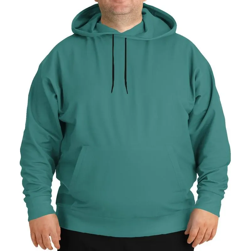 Medium Muted Blue-Green Hoodie | Unisex | with PLUS sizes | C60M0Y30K45