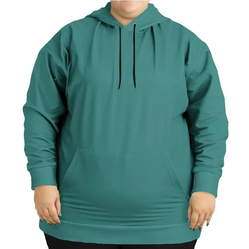 Medium Muted Blue-Green Hoodie | Unisex | with PLUS sizes | C60M0Y30K45