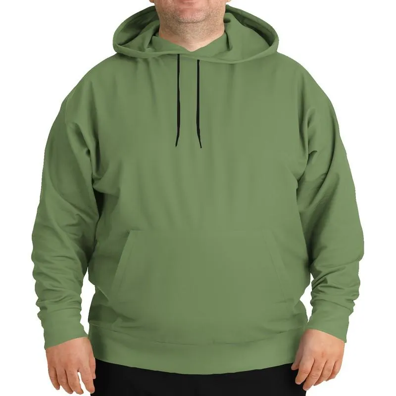 Medium Muted Warm Green Hoodie | Unisex | with PLUS sizes | C30M0Y60K45