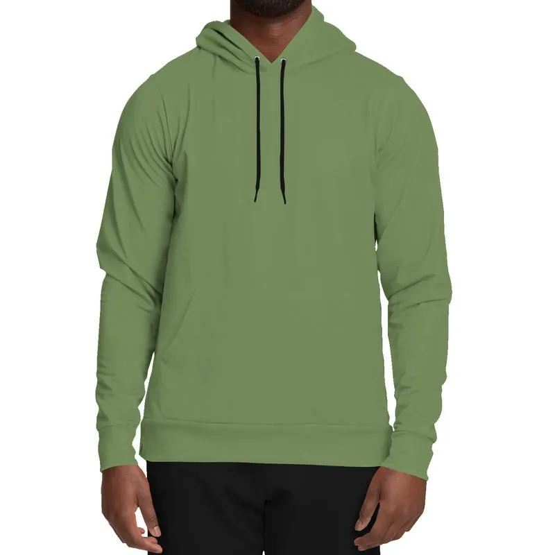 Medium Muted Warm Green Hoodie | Unisex | with PLUS sizes | C30M0Y60K45