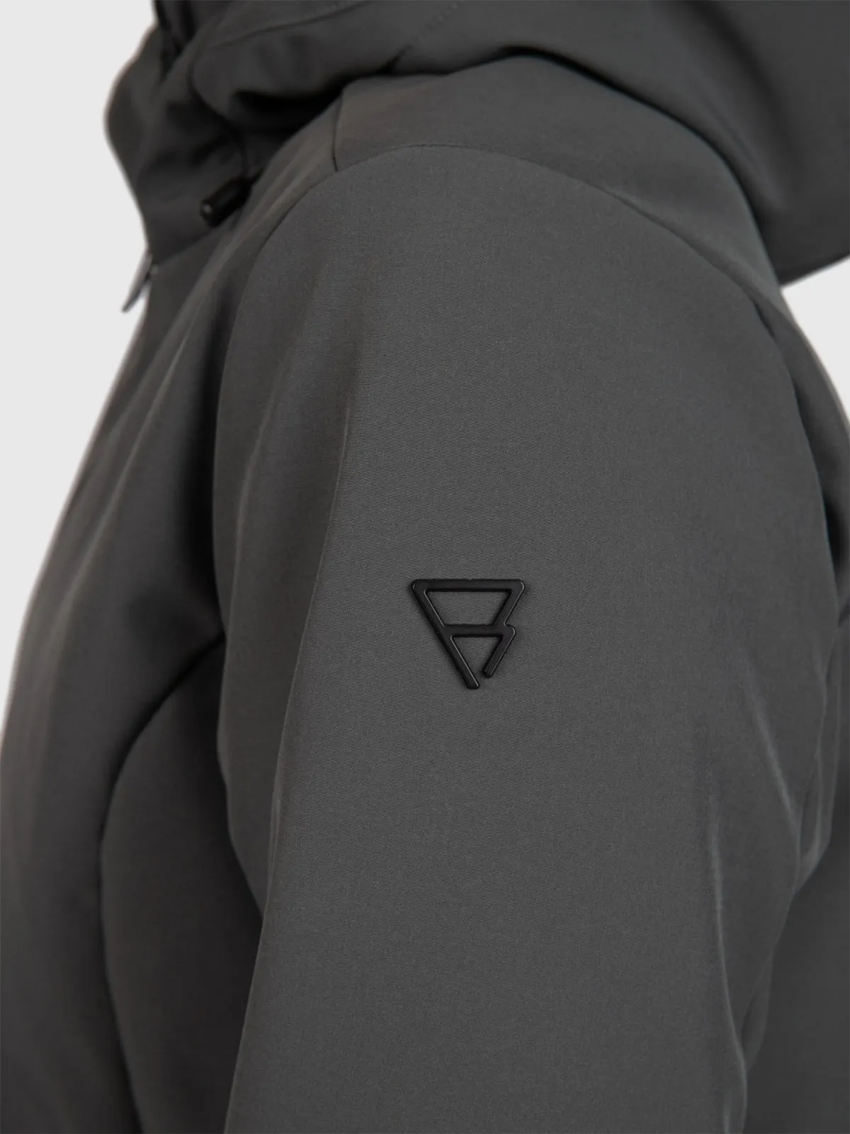 Melle Women Long Softshell Jacket | Mud Green