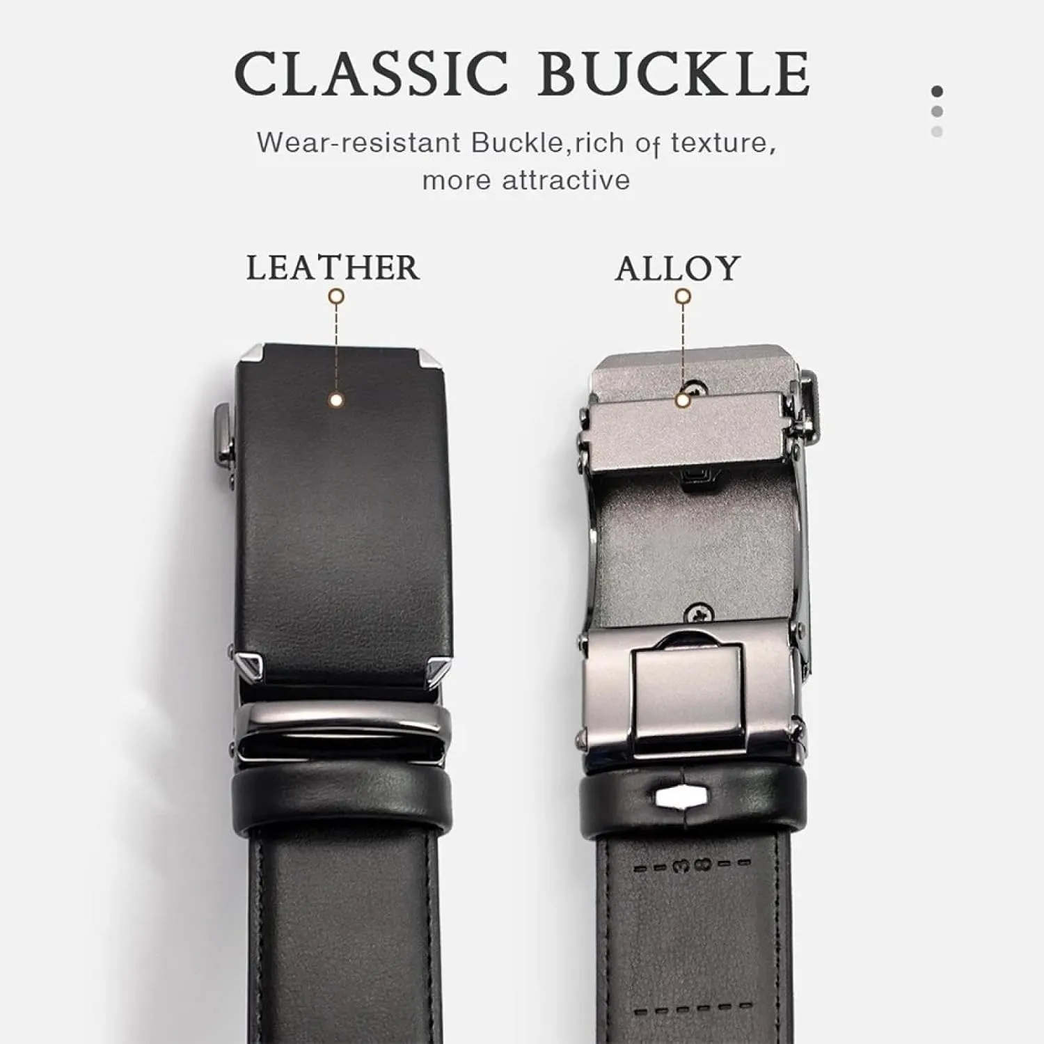 Men Belt Metal Automatic Buckle Genuine Leather Belt Men's Belt Luxury Leather Belts for Men Male Belts