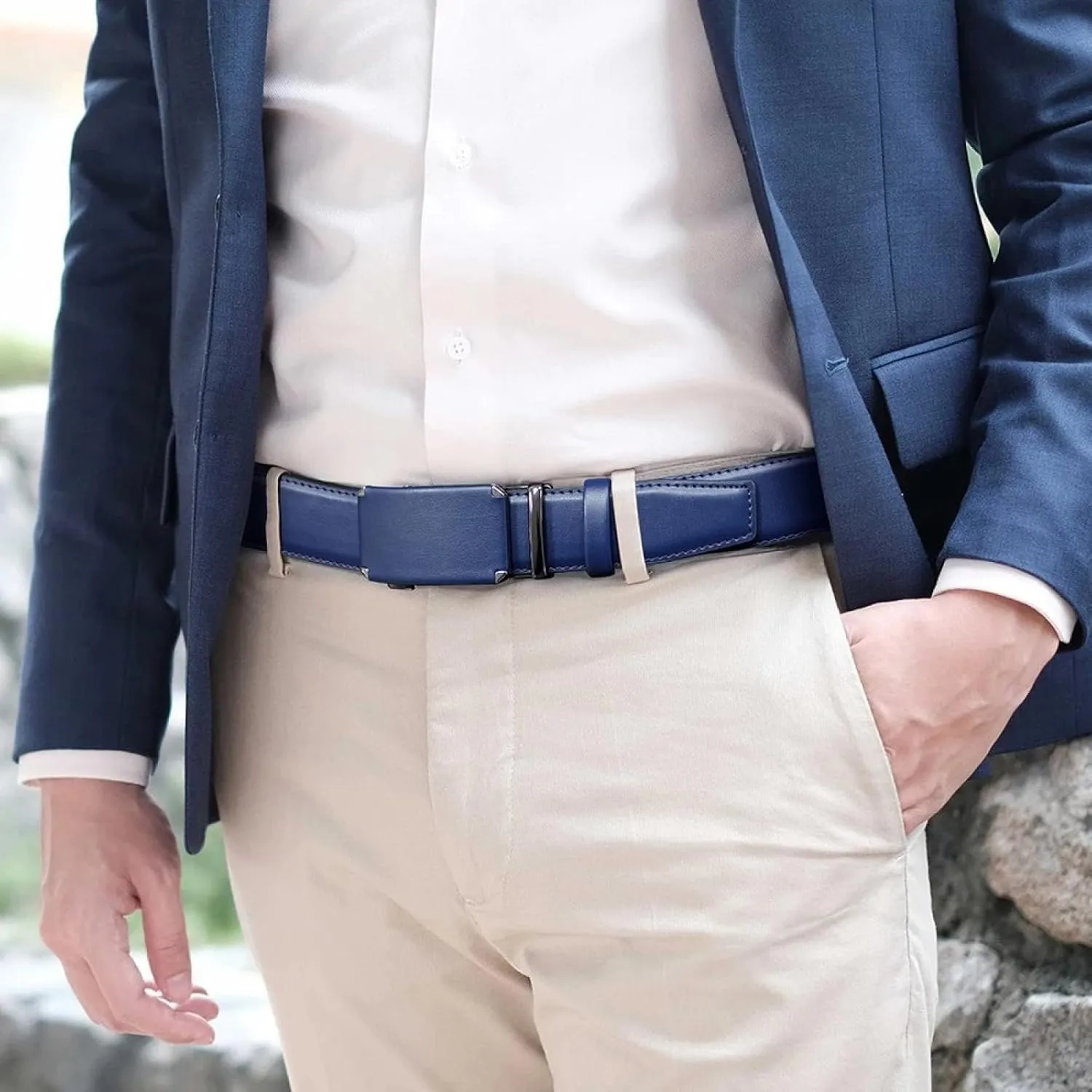 Men Belt Metal Automatic Buckle Genuine Leather Belt Men's Belt Luxury Leather Belts for Men Male Belts