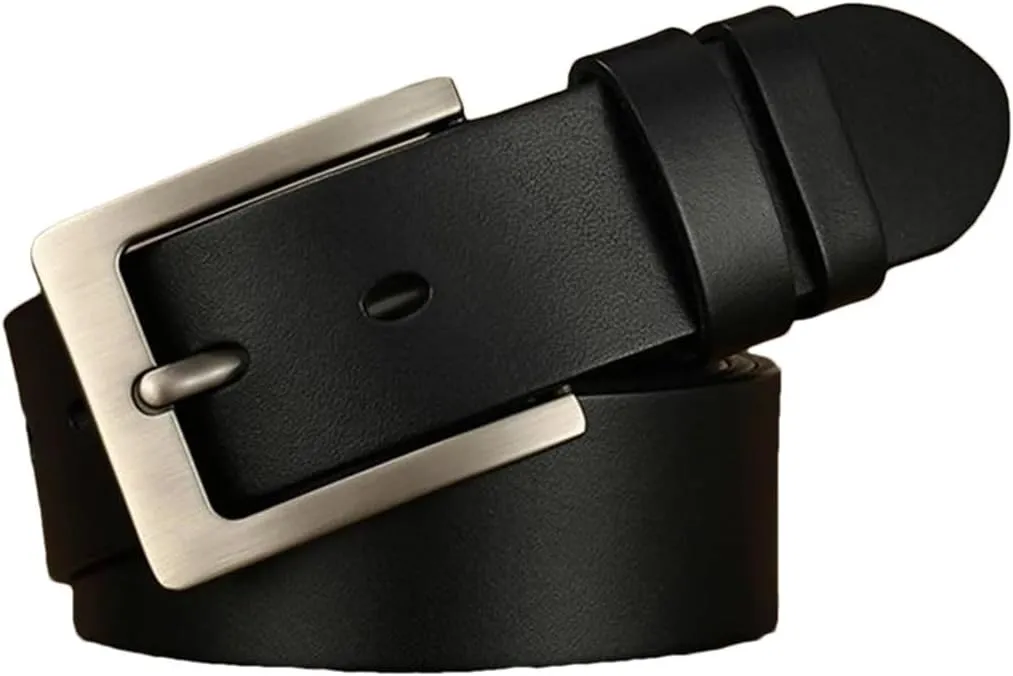 Men Belts Casual Leather Men Belt Cow Genuine Leather Belt Pin Buckle Big Large Size Male Belts