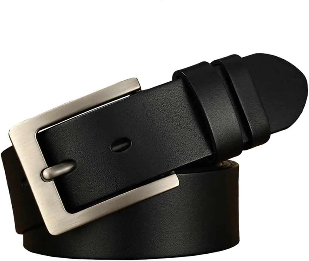 Men Belts Casual Leather Men Belt Cow Genuine Leather Belt Pin Buckle Big Large Size Male Belts
