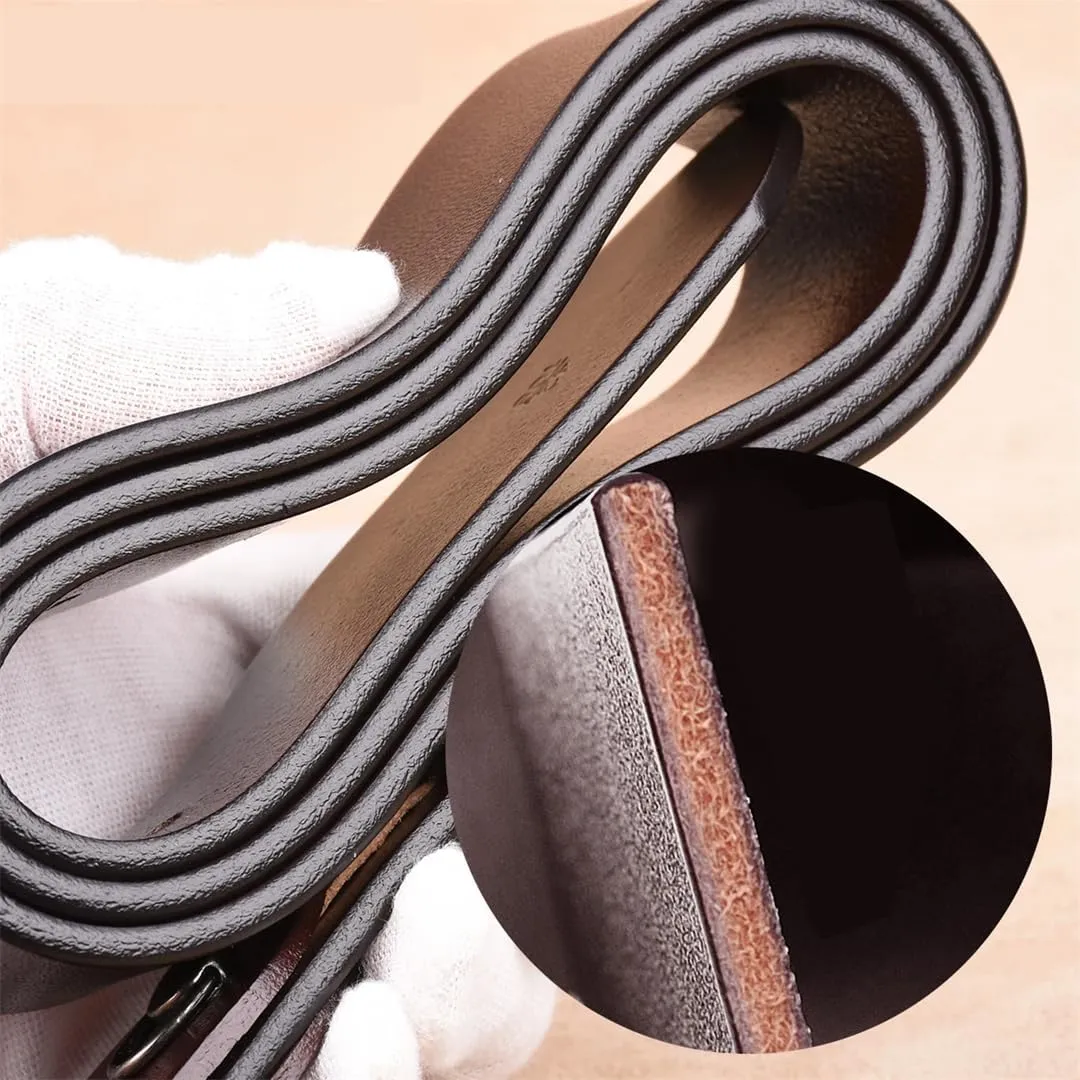 Men Belts Casual Leather Men Belt Cow Genuine Leather Belt Pin Buckle Big Large Size Male Belts