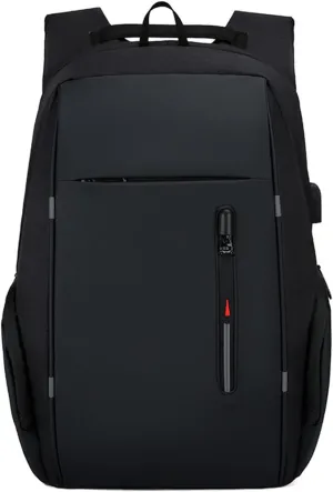 Men Business Bag Laptop Bag Multifunctional USB Backpack Large Capacity Kids Carry on Luggage with (Black, One Size)