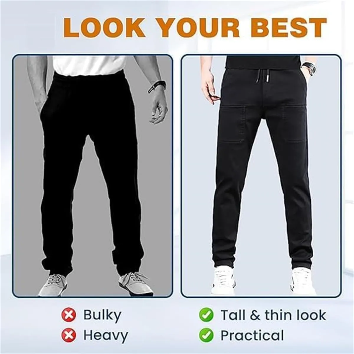 Mencomfy Cargo Pants, Mencomfy & Multipants - High Stretch Multi-Pocket Durable Cargo Pants, Comfort Fit Stretch Cargo Pant