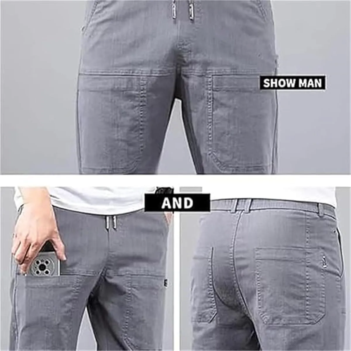 Mencomfy Cargo Pants, Mencomfy & Multipants - High Stretch Multi-Pocket Durable Cargo Pants, Comfort Fit Stretch Cargo Pant