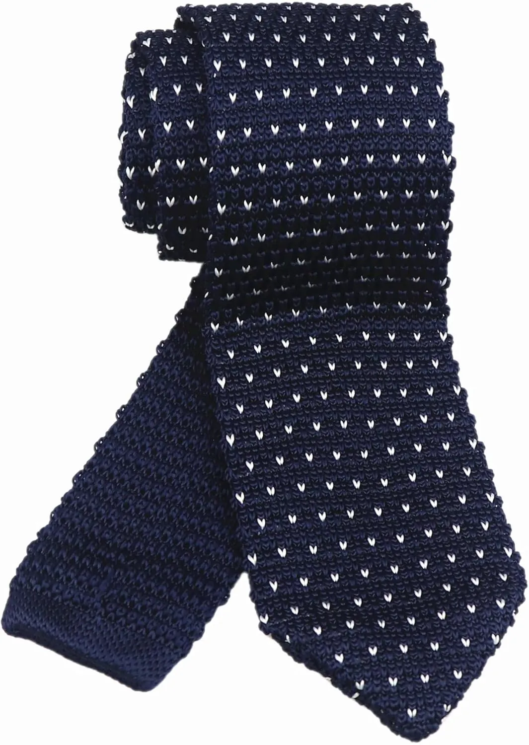 Men's 2" Vintage Casual Formal Skinny Knit Tie Knitting Necktie Pointed Bottom