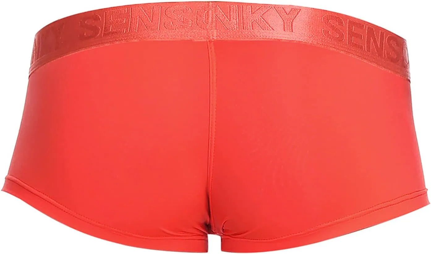 Mens Boxer Briefs Soft Breathable Underwear Classic Trunk Shorts Moisture Wicking Boxers Underwear